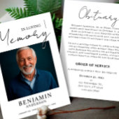 Begrafenisaankondigingsfoto in Loving Mamory Kaart