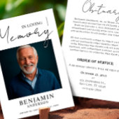 Begrafenisaankondigingsfoto in Loving Mamory Kaart