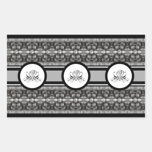 begrafenisbloem rechthoekige sticker (Voorkant)