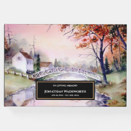 Begrafenisboog brug New England Landschap Gastenboek