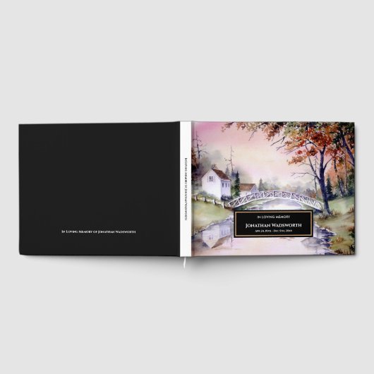 Begrafenisboog brug New England Landschap Gastenboek (Volledig)