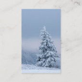 Begrafenisboom Sneeuw Gebed Sympathie Kaarten Visitekaartje (Voorkant)