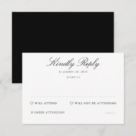 Begrafenisceremonie Aanwezigheid RSVP-kaarten RSVP Kaartje