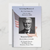 Begrafenisceremonie van de Amerikaanse militaire v Kaart (Voorkant)