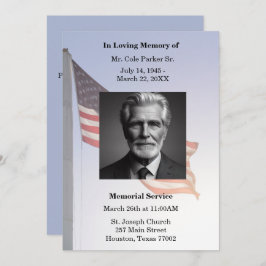 Begrafenisceremonie van de Amerikaanse militaire v Kaart