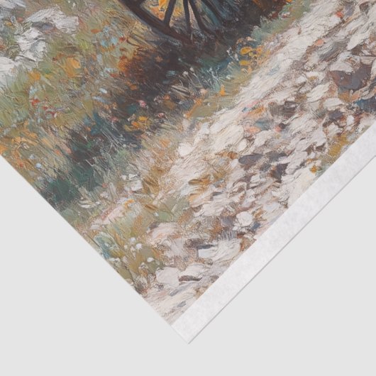 Begrafenisdienst Begrafenis Koets Decoupage Tissuepapier (Detail)