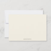 Begrafenisdienst Bloemenkruis Religieus Bedankkaart (Achterkant)