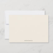 Begrafenisdienst Bloemenkruis Religieus Bedankkaart (Achterkant)