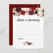 Begrafenisdienst, Bourgondië, Deel een Kaart (Voorkant / Achterkant)