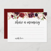 Begrafenisdienst, Bourgondië, Deel een Kaart (Voorkant / Achterkant)