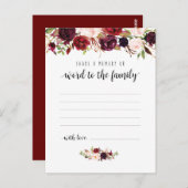 Begrafenisdienst, Bourgondië, Deel een Kaart (Voorkant / Achterkant)