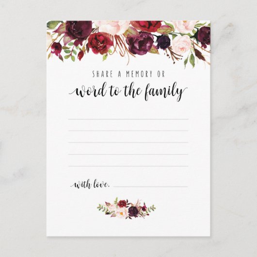 Begrafenisdienst, Bourgondië, Deel een Kaart (Voorkant)