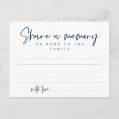 Begrafenisdienst, Deel een herinnering, Word Famil Briefkaart (Voorkant)