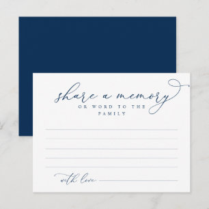 Begrafenisdienst, Deel een herinnering, Word Famil Briefkaart
