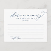 Begrafenisdienst, Deel een herinnering, Word Famil Briefkaart (Voorkant)