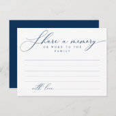 Begrafenisdienst, Deel een herinnering, Word Famil Briefkaart (Voorkant / Achterkant)