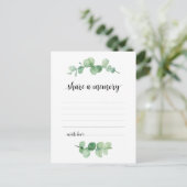 Begrafenisdienst, Eucalyptus, Deel een Kaart (Staand voorkant)