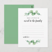 Begrafenisdienst, Groen, Deel een Kaart (Voorkant / Achterkant)