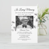 begrafenisdienst | Viering van de foto van Life Kaart (Staand voorkant)