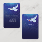 Begrafenisdiensten, ontwerp van visitekaartjes (Voorkant / Achterkant)