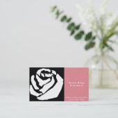 begrafenisdiensten van White Rose-design Visitekaartje (Staand voorkant)