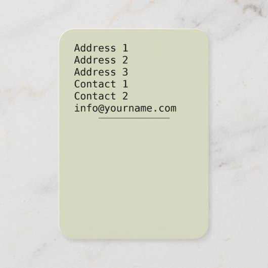 Begrafenisdiensten - Visitekaartje (Achterkant)