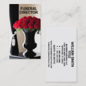 Begrafenisdirecteur Crematie Diensten Visitekaartje (Voorkant / Achterkant)