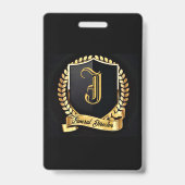 Begrafenisdirecteur Naam Tag Badge (Achterkant)