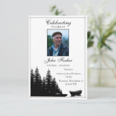 Begrafenisfoto Gebed Kaart Zwart Wit Bijbelvers (Staand voorkant)