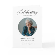 Begrafenisfoto Memorial Orde van Service Programma