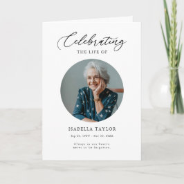 Begrafenisfoto Memorial Orde van Service Programma