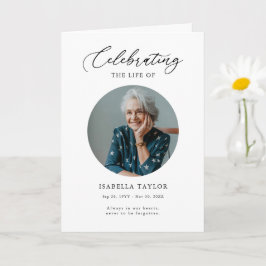 Begrafenisfoto Memorial Orde van Service Programma