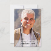 Begrafenisfoto Mountain Lake Memorial Bedankkaart (Achterkant)