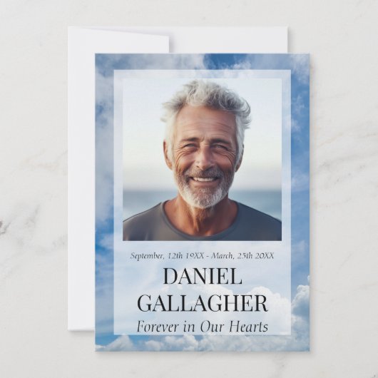 Begrafenisfoto Onthoud mij Gebed Kaart Notitiekaartje (Voorkant)