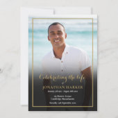 Begrafenisfoto Orde van de Dienst Programma (Voorkant)