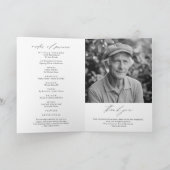 Begrafenisfoto Overlijdensbericht Orde van Dienst  Programma (Binnen)