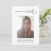 Begrafenisfoto Sympathie Verdriet Dankjewel Kaart (Staand voorkant)