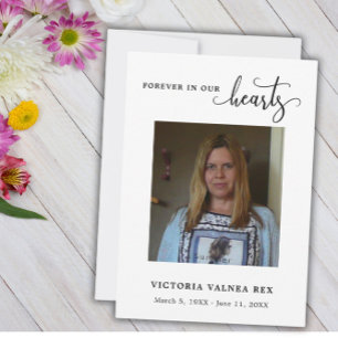 Begrafenisfoto Sympathie Verdriet Dankjewel Kaart