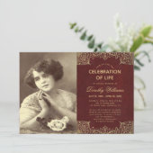 Begrafenisfoto Viering van het leven Bourgogne Gol Kaart (Staand voorkant)