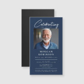 Begrafenisfoto Viering van het Life Memorial Gift (Voorkant / Achterkant)