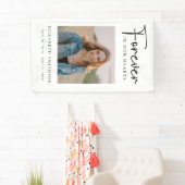 Begrafenisfoto voor altijd in ons hart Gedicht Geb Spandoek (Insitu)