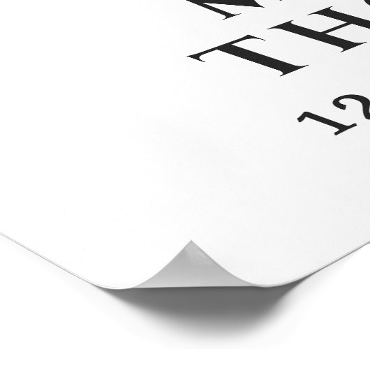 Begrafenisfoto voor altijd in ons hart poster (Hoek)