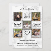 begrafenisfotocollageherdenking van het leven kaart (Voorkant)