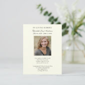 Begrafenisfotogebed religieus katholiek kaart (Staand voorkant)