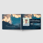 Begrafenisgastenboek met verbluffende Blue Sky & C Gastenboek (Volledig)