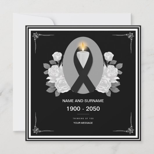 begrafenisgebed kaart (Voorkant)