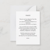 Begrafenisgebed Kaart Bloemenkruis Notitiekaartje (Achterkant)