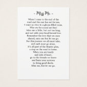 Begrafenisgebed Kaart Foto Sympathy Memorial (Achterkant)