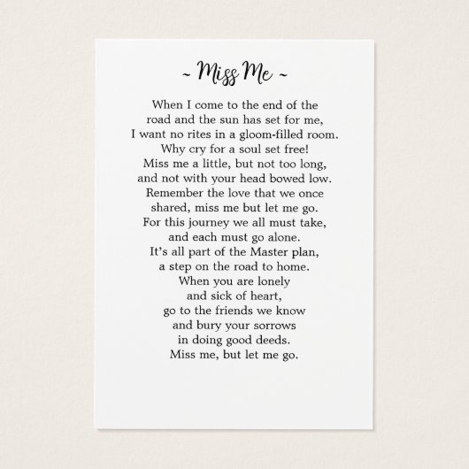 Begrafenisgebed Kaart Foto Sympathy Memorial (Achterkant)