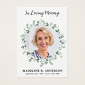 Begrafenisgebed Kaart Foto Sympathy Memorial (Voorkant)